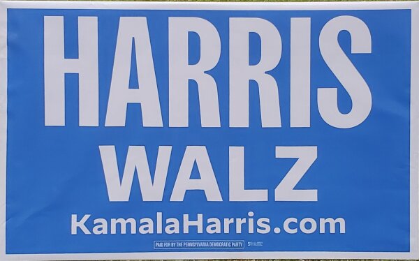 Harris / Walz - Yard Sign