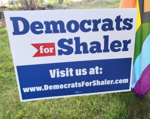 "Democrats for Shaler" Yard Sign