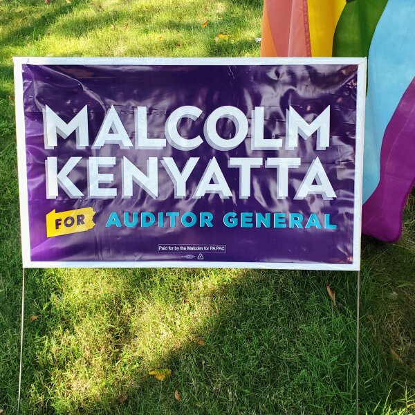 Malcolm Kenyatta Yard Sign